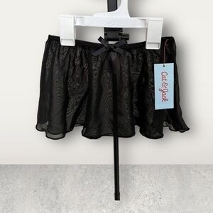 CAT AND JACK Girls' Dance Activewear Skirt - Black XS 4/5